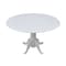 International Concepts Round 42 in Round Dual Drop Leaf Pedestal Table, White, 42 in W, 42 in L, 29.5 in H, Wood, White T08-42DP - alternate 7